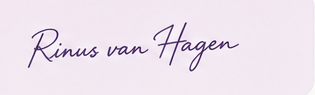 Handtekening van Rinus van Hagen